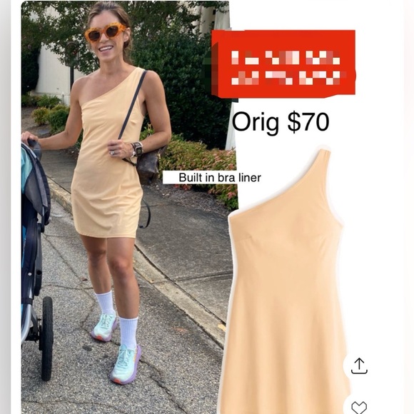 New Abercrombie & Fitch One-Shoulder Traveler Mini Dress size XS - Picture 1 of 7